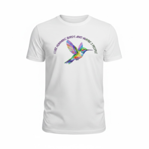 HUMMINGBIRDS AND 3 PEOPLE