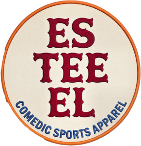 ES TEE EL Comedic Sports Apparel logo